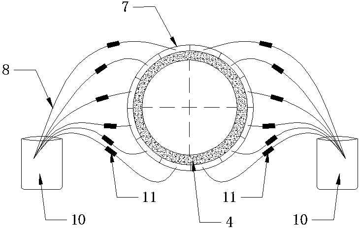 Shield tunneling formation loss simulation device and method for multi-compartment separated water capsule drainage