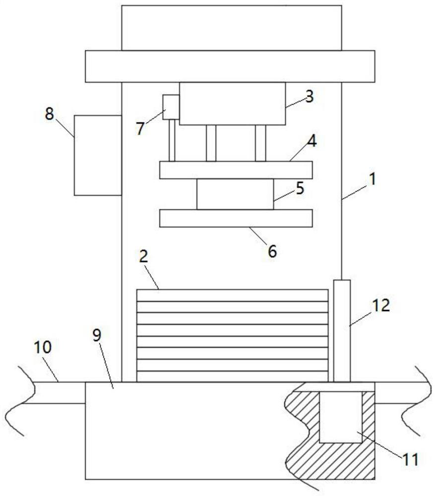 Packing plate pole group number automatic detection mechanism and detection method thereof