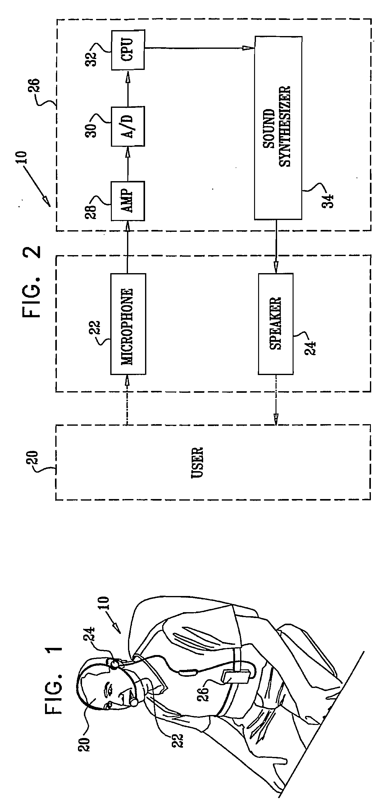 Apparatus and method for breathing pattern determination using a non-contact microphone