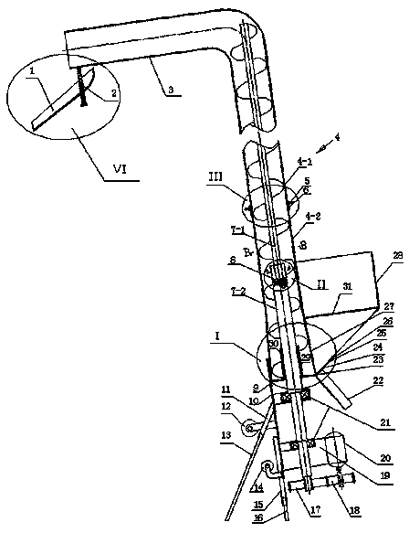 Pile filling machine for building secondary structure