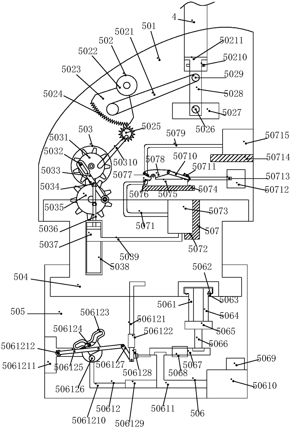 Intelligent ex-warehouse device used for plate production line