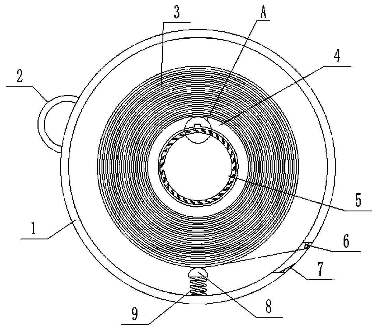 Conveniently uncoiled industrial double-sided adhesive tape