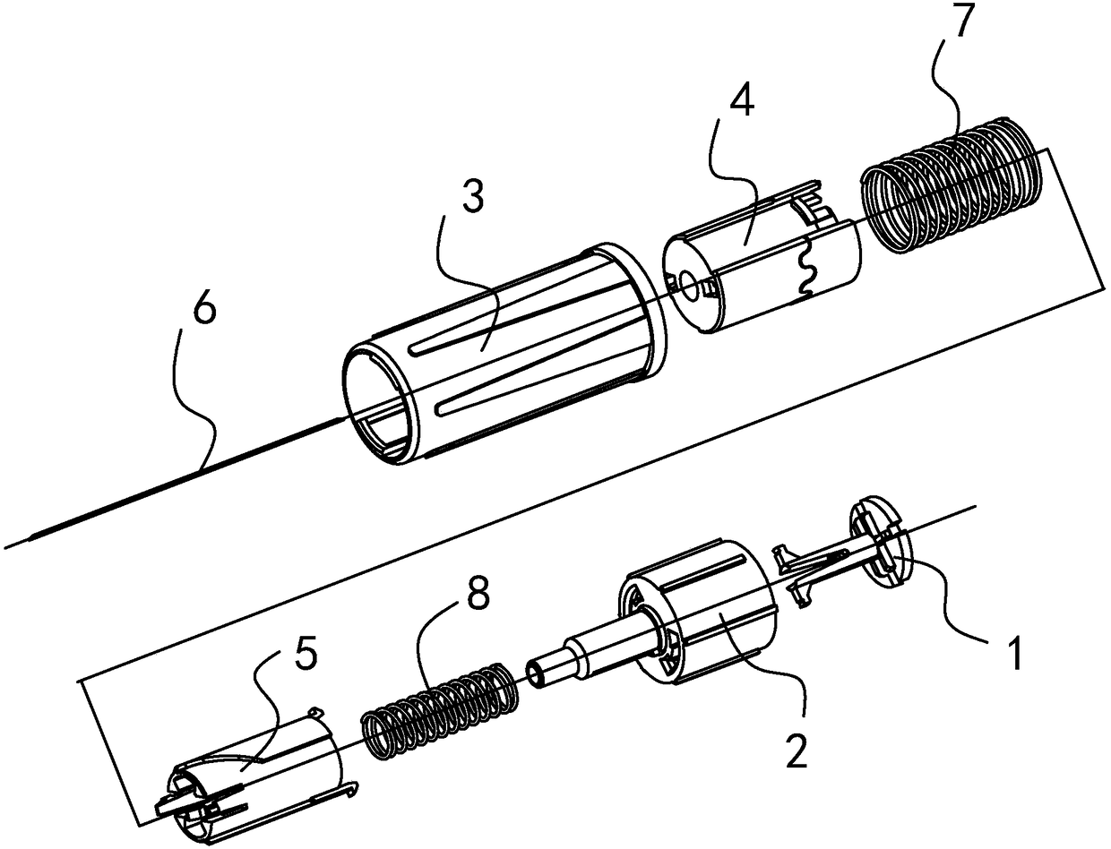 Rotary locking type safety insulin injection needle