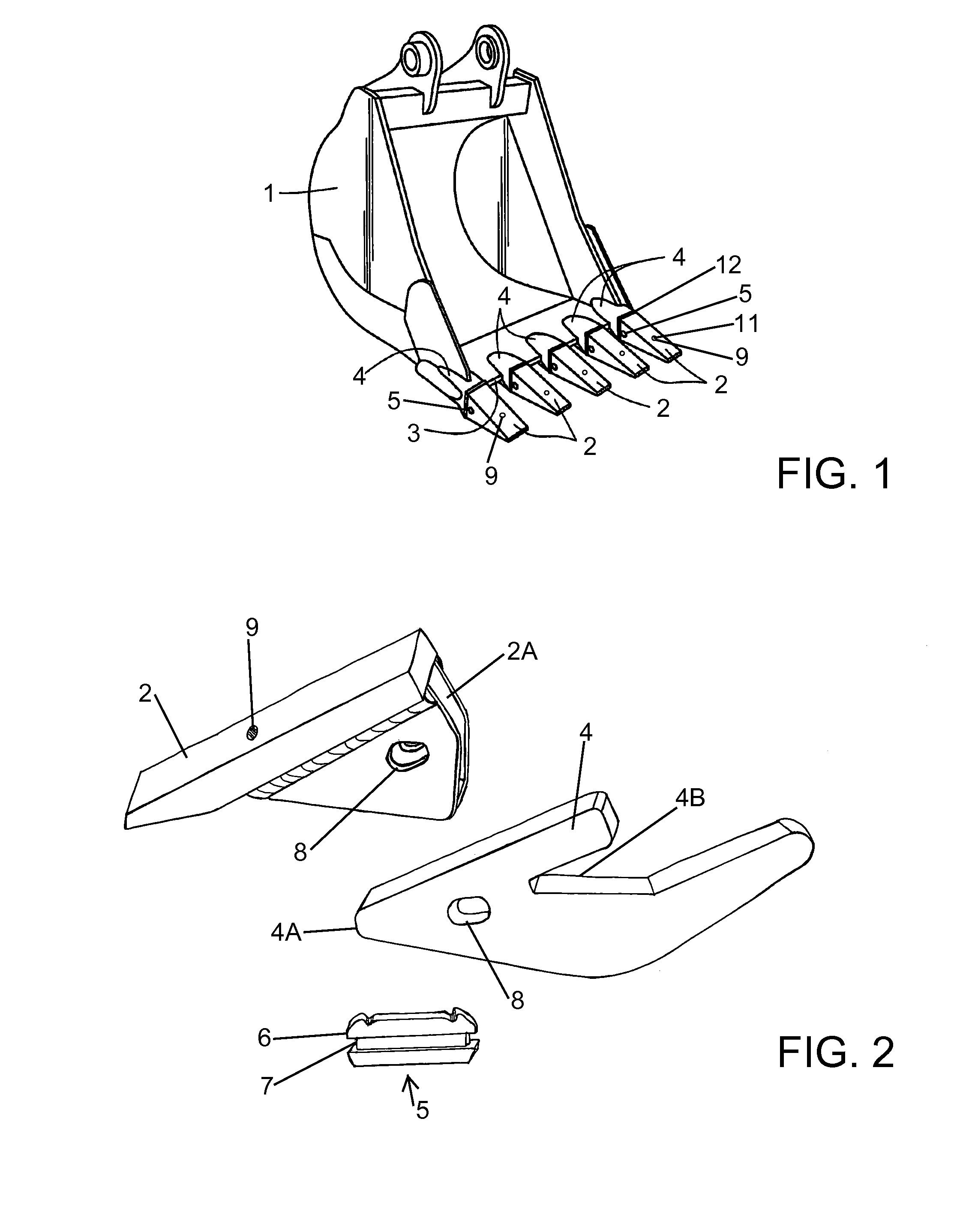 Secure Mounting of Excavation Equipment Teeth