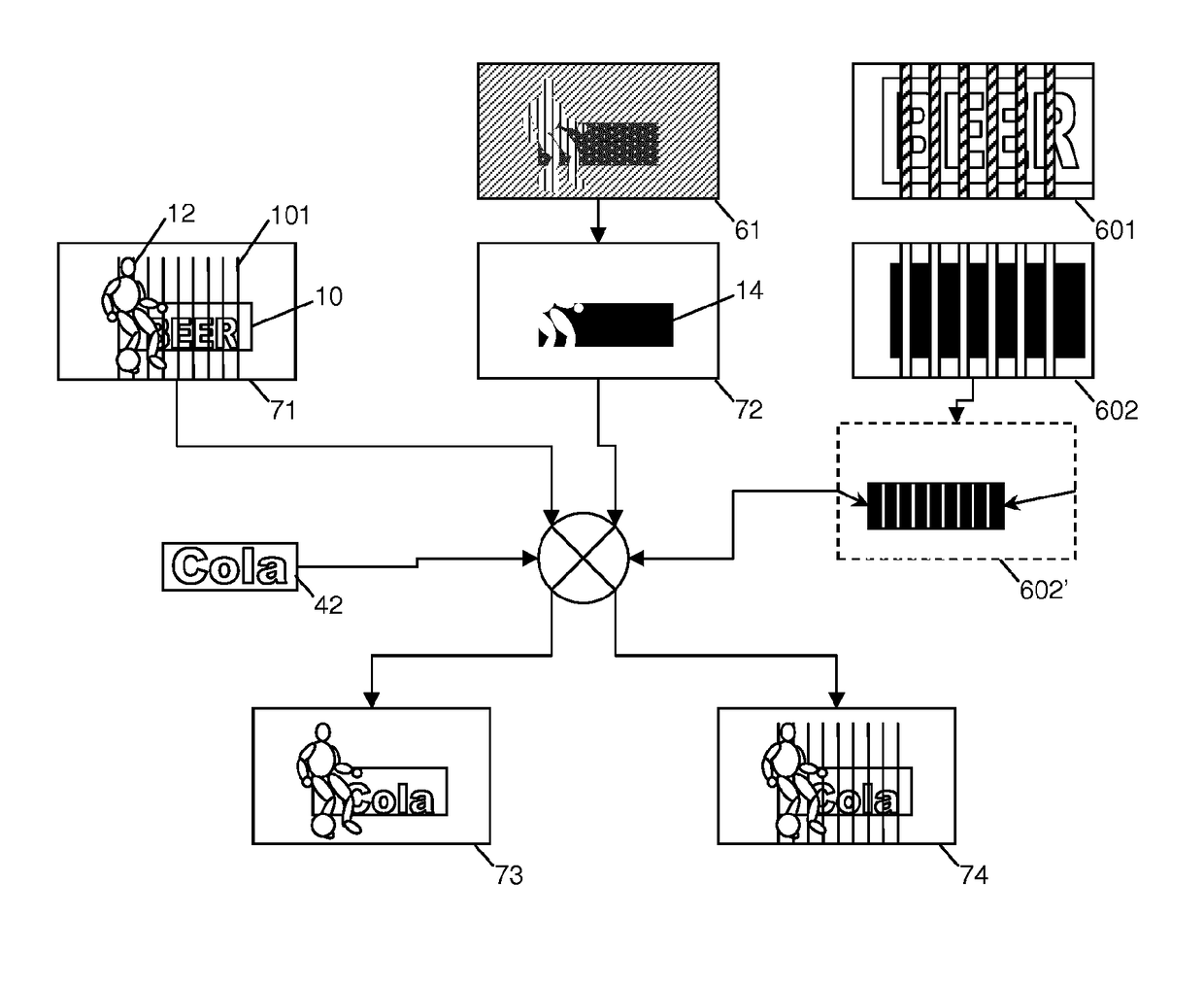 Method and apparatus for dynamic image content manipulation