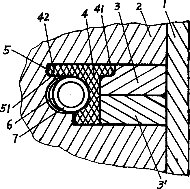 Completely closed piston and piston ring assembly