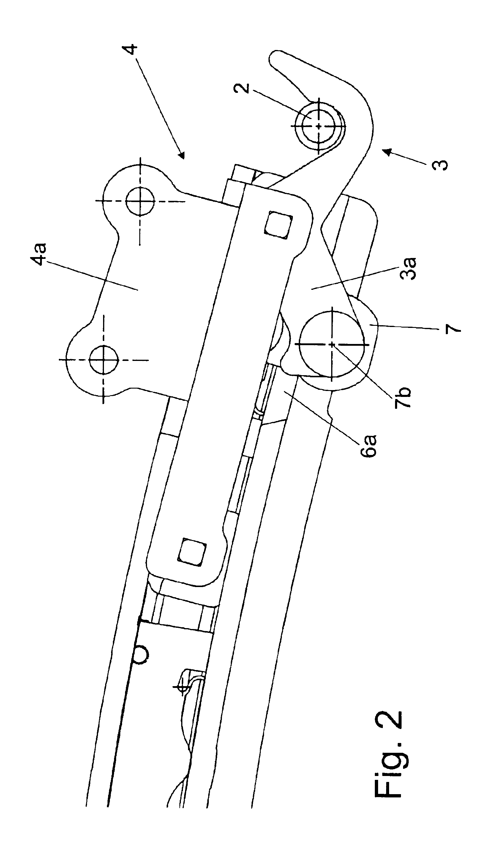 Closure device for a convertible top