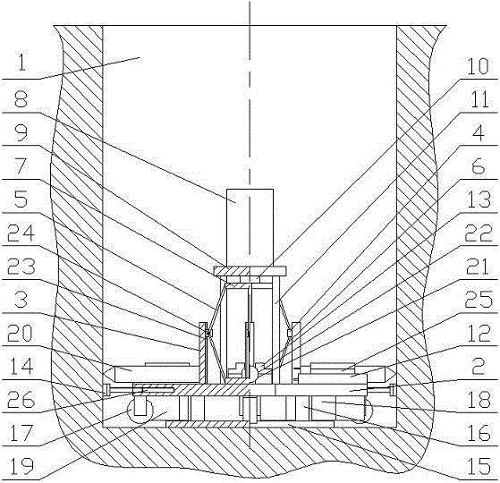 Construction platform for facilitating root key construction of root type cast-in-place pile