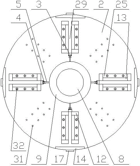 Construction platform for facilitating root key construction of root type cast-in-place pile