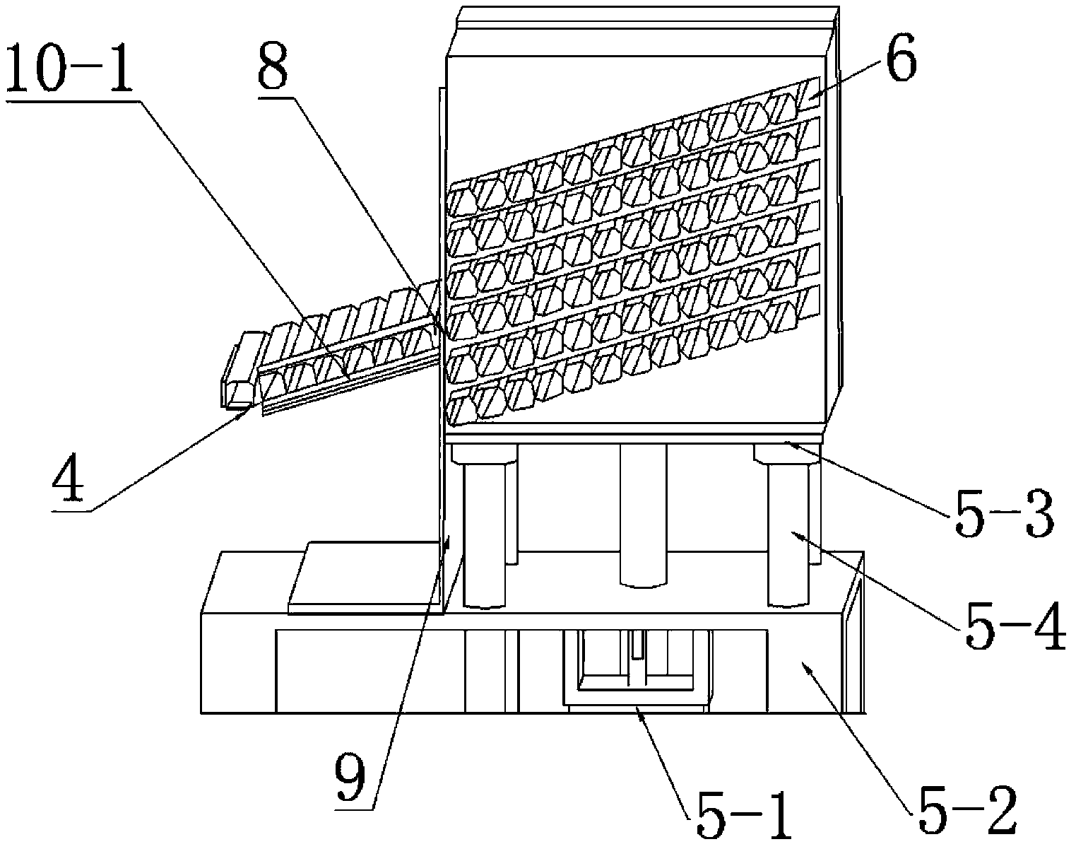 Automatic feeding and extrusion forming machine