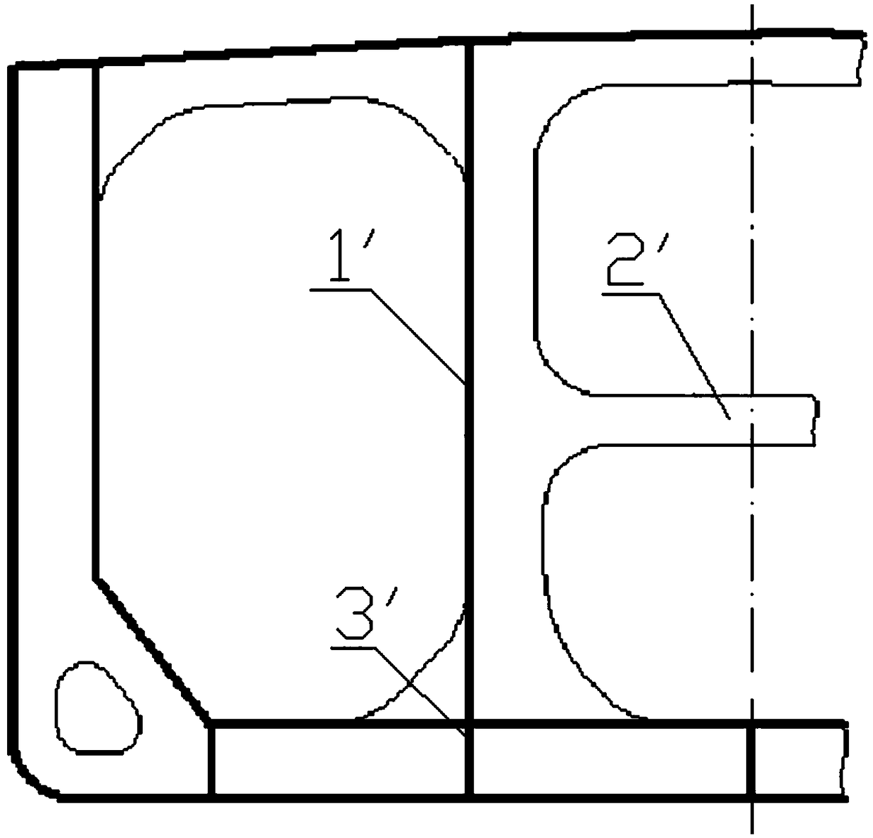 Very large crude carrier with no swash bulkheads and no cross braces