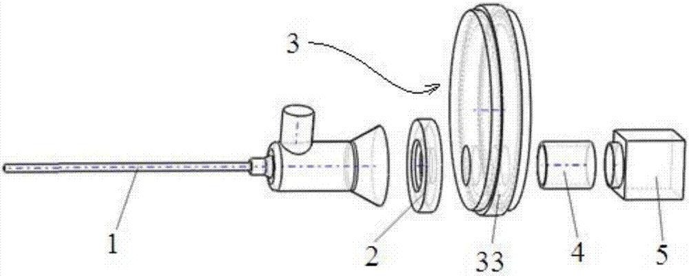 Multispectral fluorescence imaging system and method based on hard endoscope