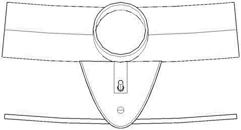 One-piece two-way low-friction cable node of single-layer reticulated shell structure with suspension cables