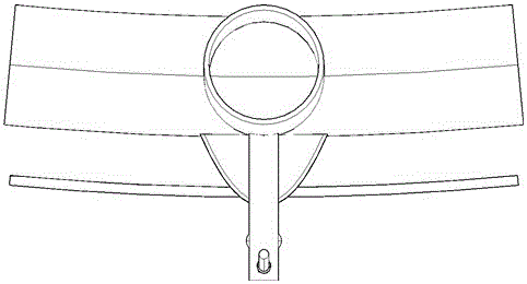 One-piece two-way low-friction cable node of single-layer reticulated shell structure with suspension cables