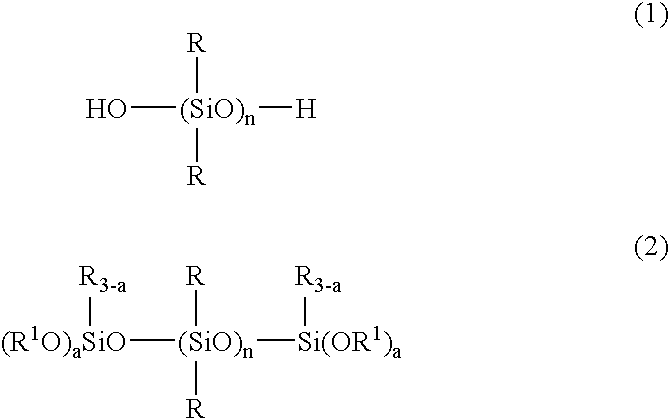 Room temperature curable organopolysiloxane composition and part using the same as adhesive