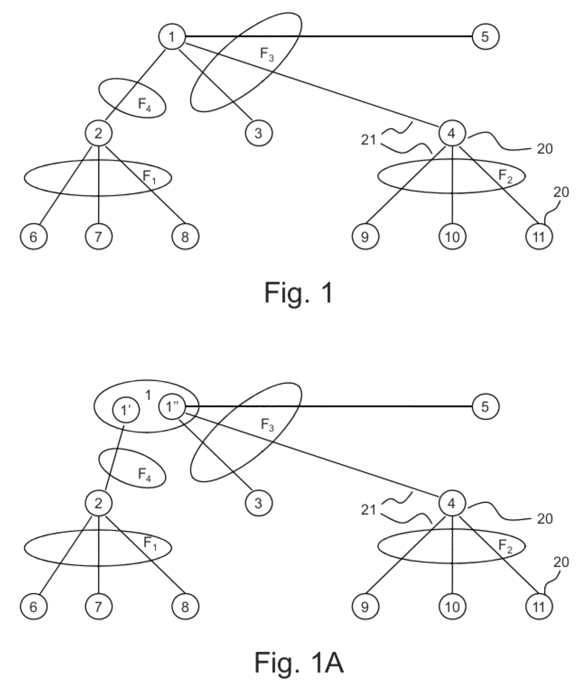 Management of radio frequencies in a wireless or hybrid mesh network