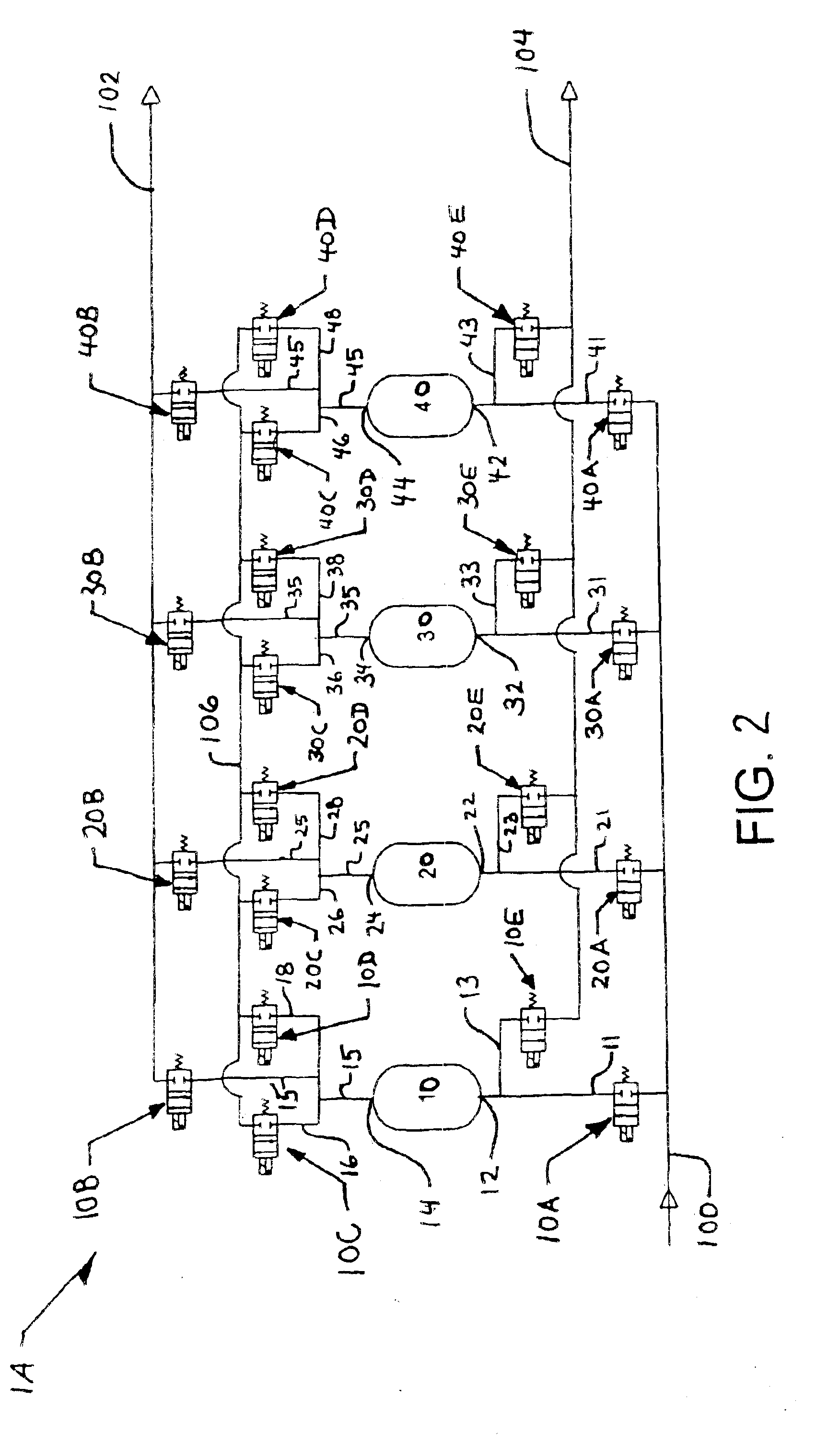 High recovery PSA cycles and apparatus with reduced complexity