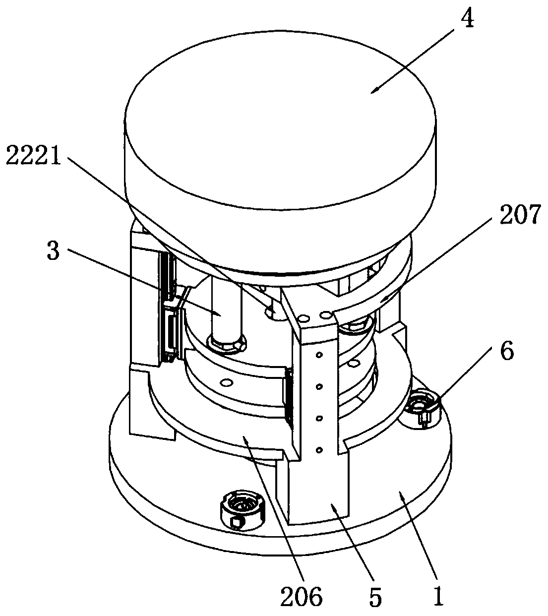 Plane linear displacement drive device and control method thereof