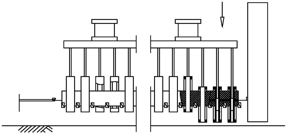 A lawn silk planting machine