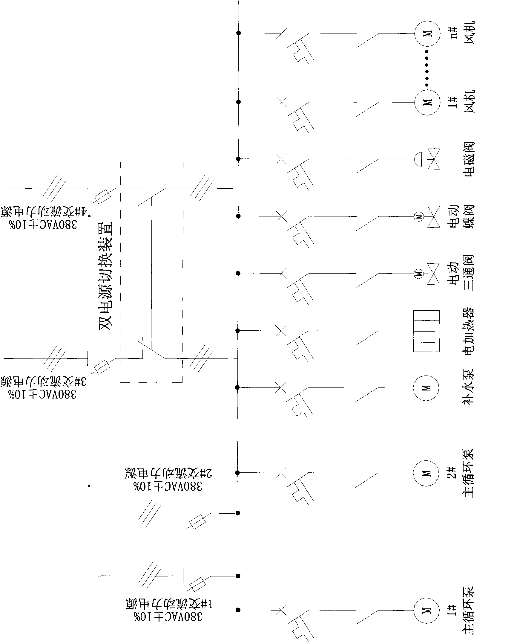 Control system of pure water cooling device of high voltage direct current (HVDC) transmission converter valve