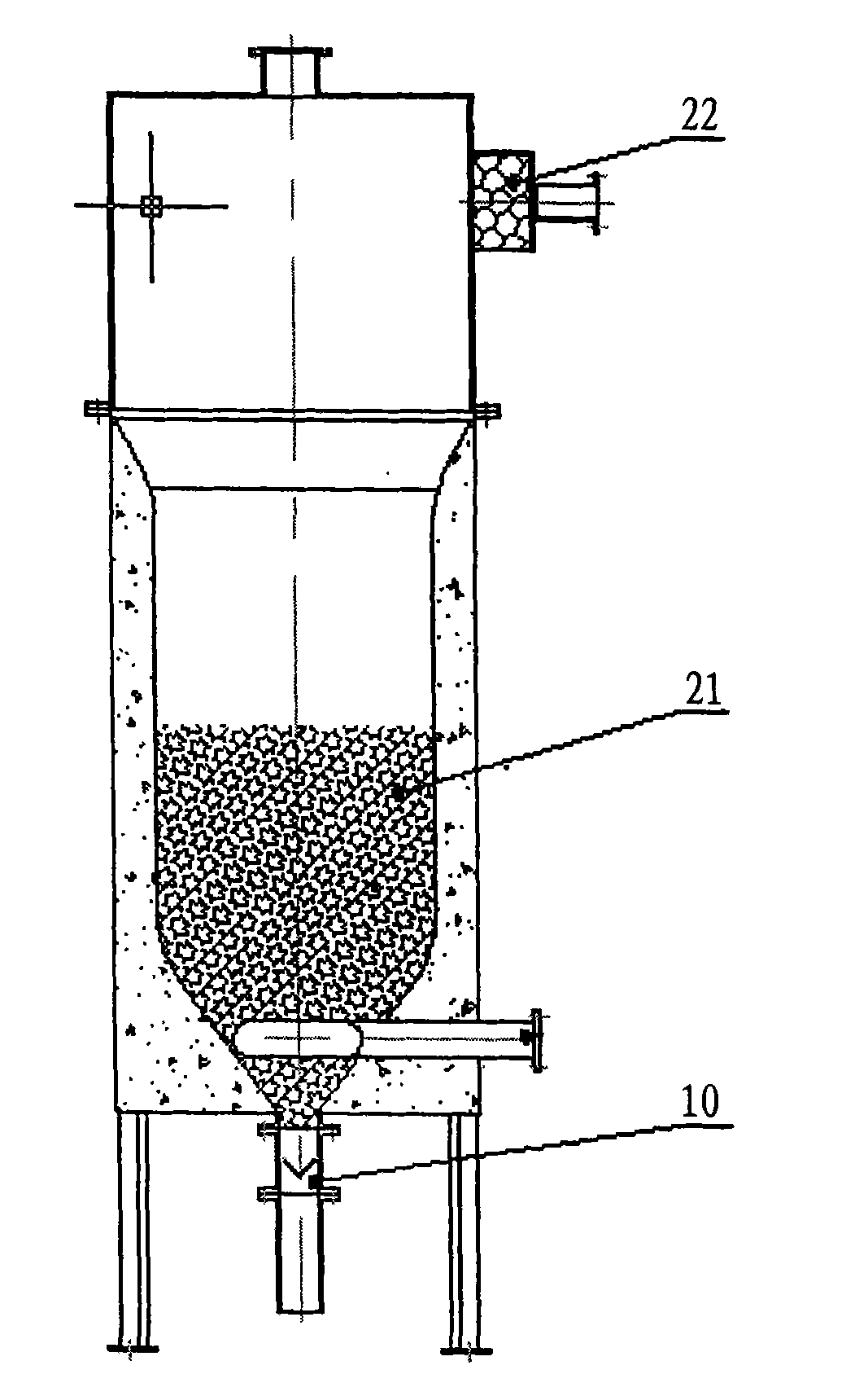 Pyrogenic distillation gasification method of biomass and device thereof