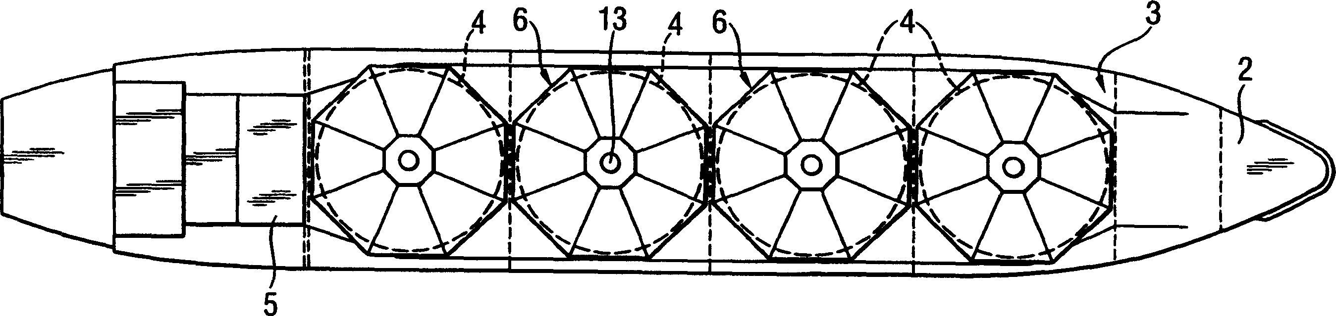 A method and an arrangement for reducing the weight and optimizing the longitudinal strength of a water-craft