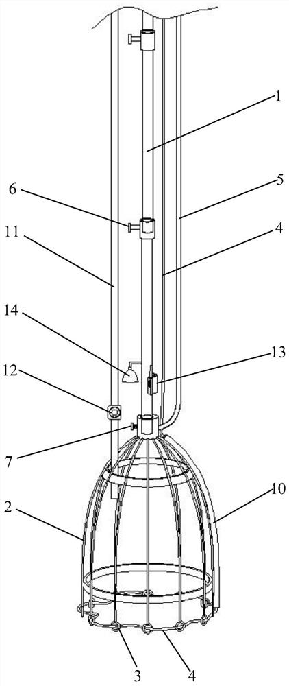 Deep well rescue salvaging device