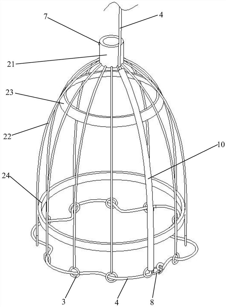 Deep well rescue salvaging device