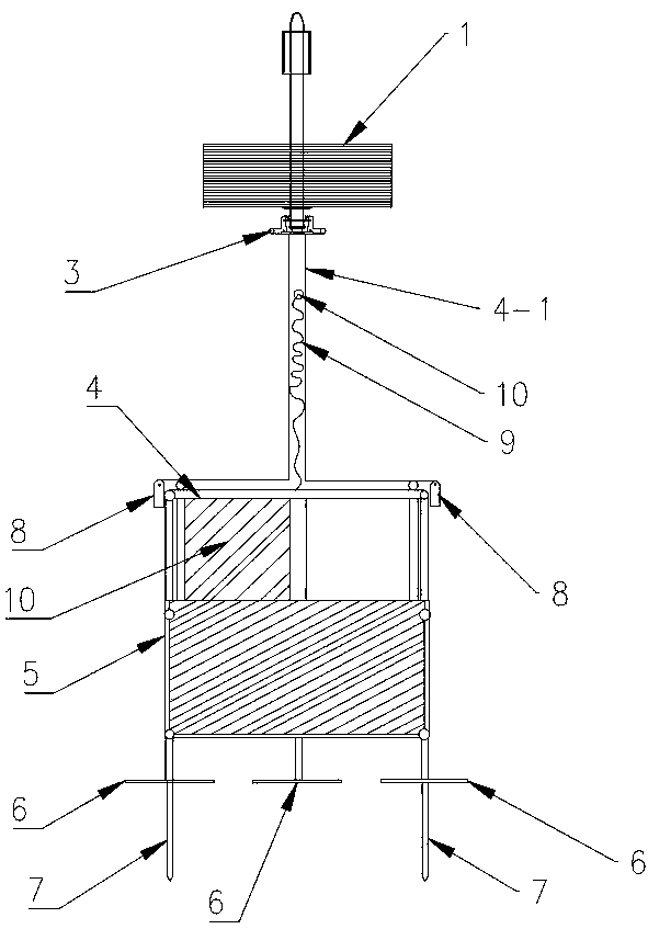 Automatic separation type seabed base suitable for soft and inclined seabed and laying method thereof