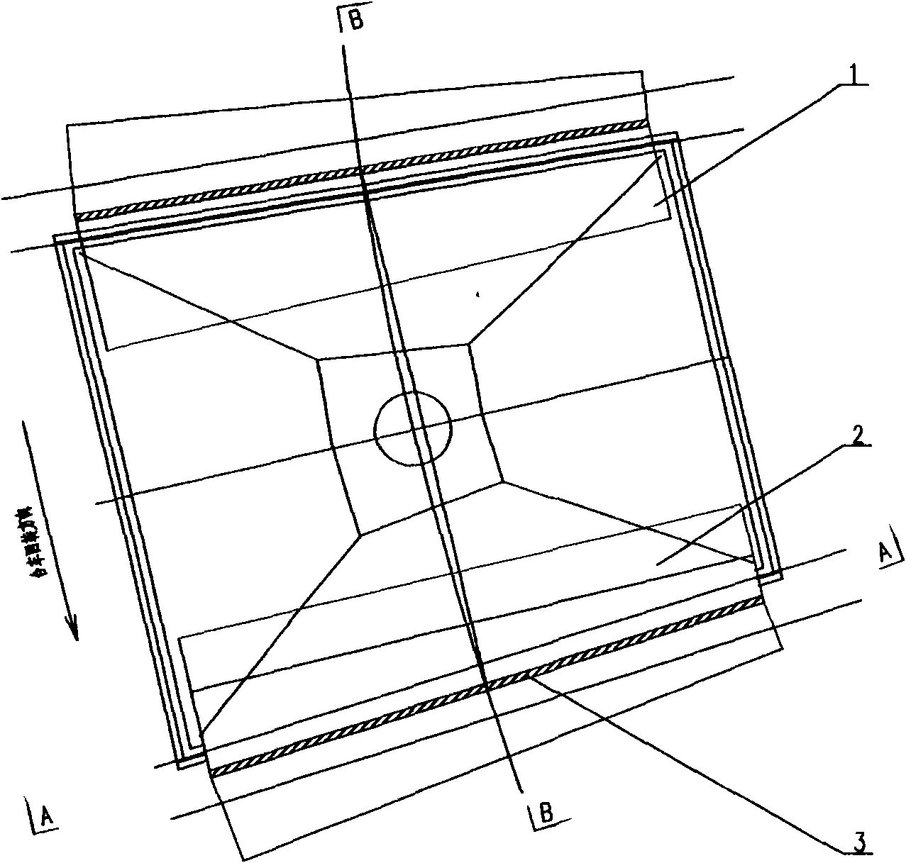 Seal structure at sintering ring cold machine air chamber terminal of steel and iron plant