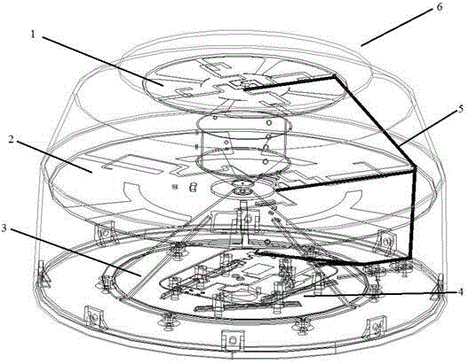 Multi-frequency dual-polarized omnidirectional antenna