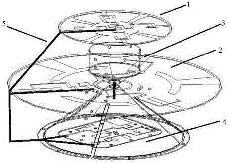 Multi-frequency dual-polarized omnidirectional antenna