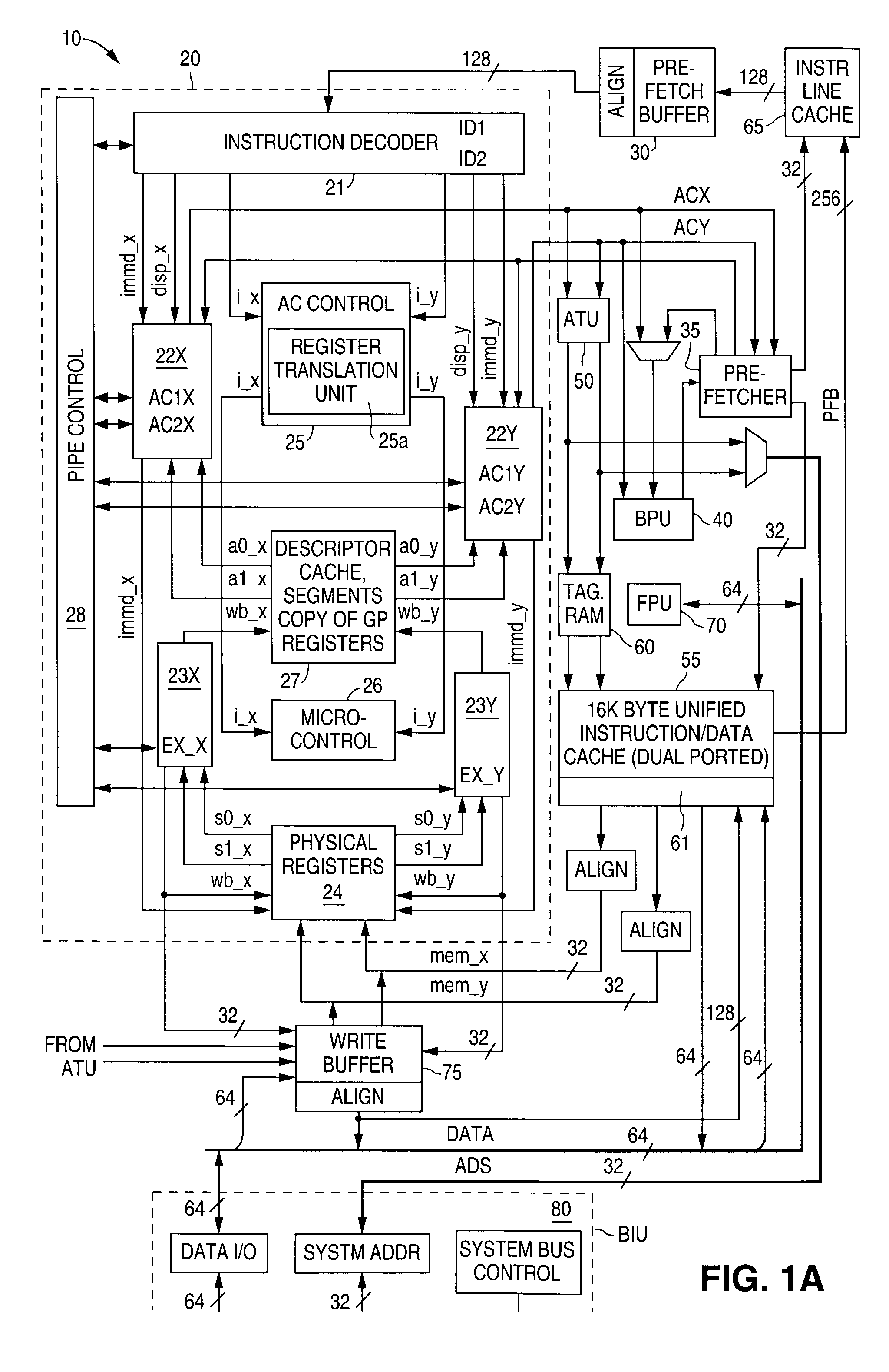 Converting negative floating point numbers to integer notation without two's complement hardware