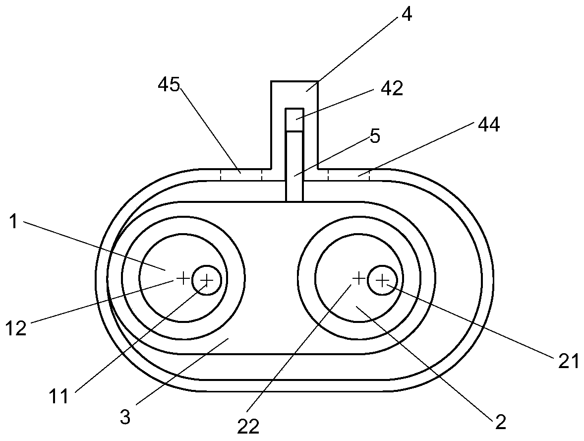 Eccentric shaft type translational rotor pump and engine