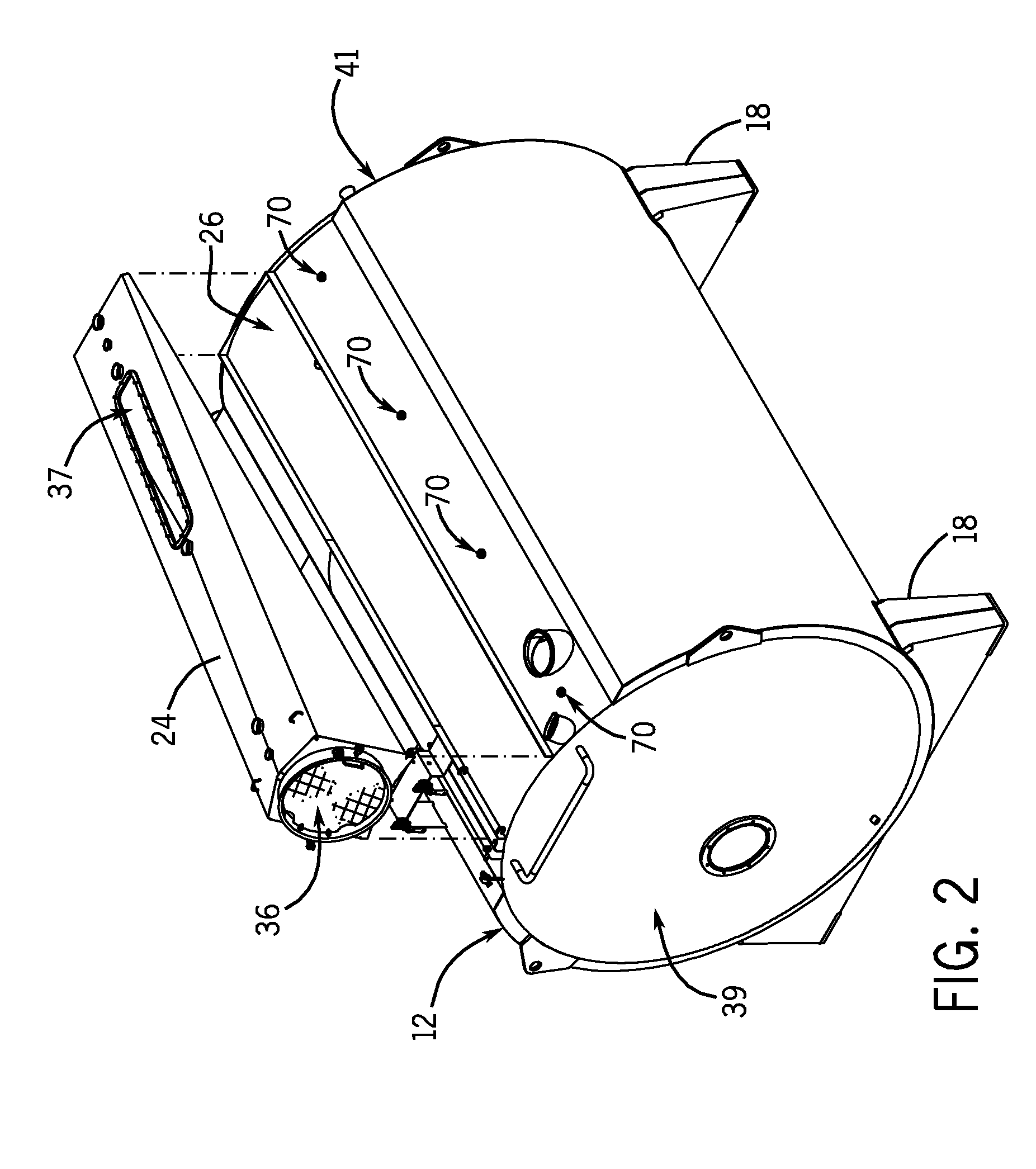 Cheese vat having fluid accessible seal assembly