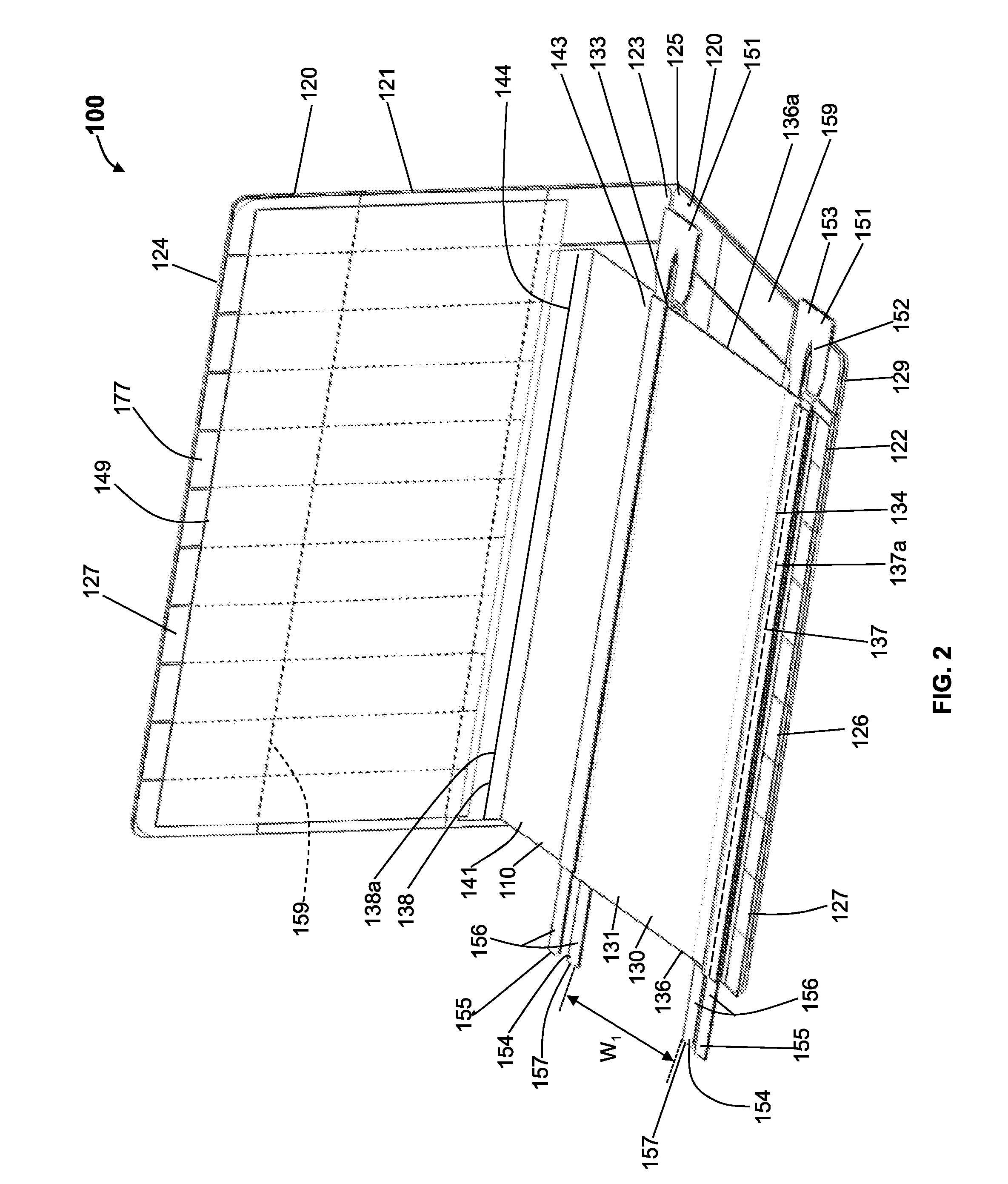 Wound or skin treatment devices with variable edge geometries