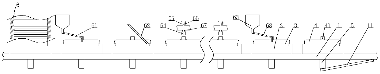 Automatic manufacturing device of blood smear