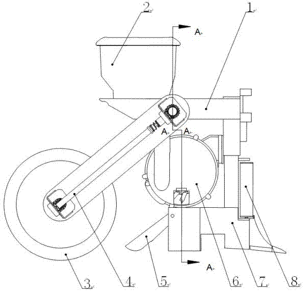 Corn broad sowing mechanism