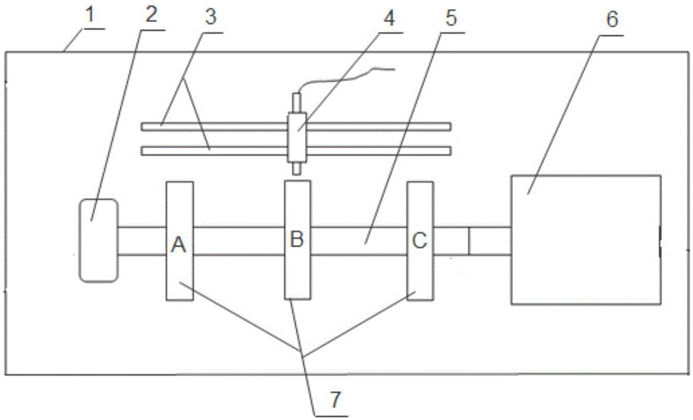 Detection device and detection method for shaft vibration sensor