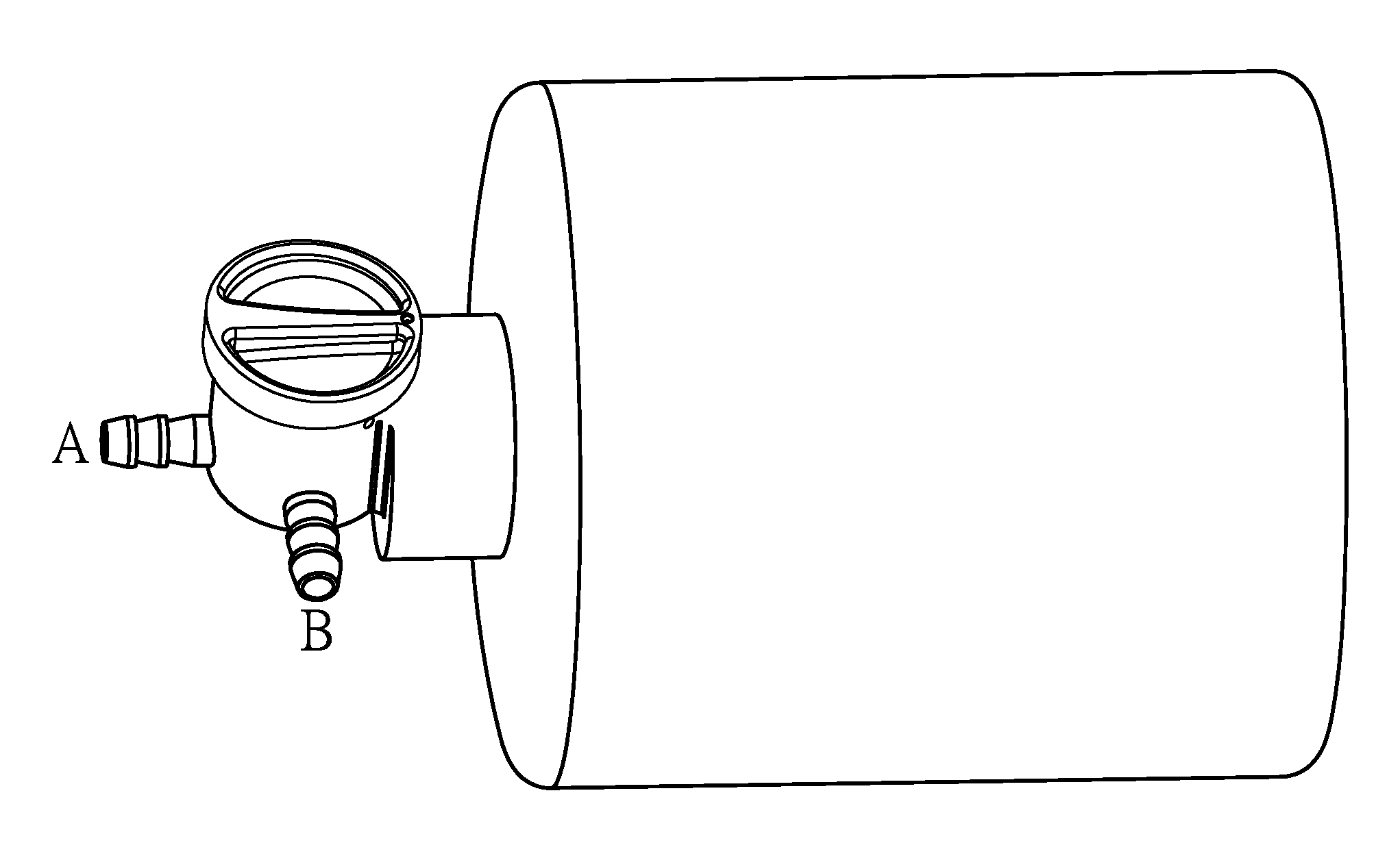 Adapter for switching liquid patch device and air pump