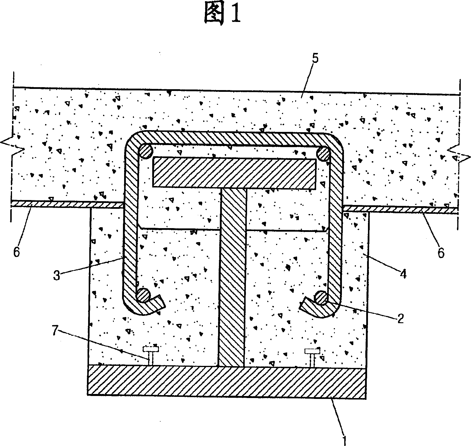 Steel concrete assembled beam by asymmetric section steel beam