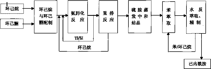 Process for preparing caprolactam