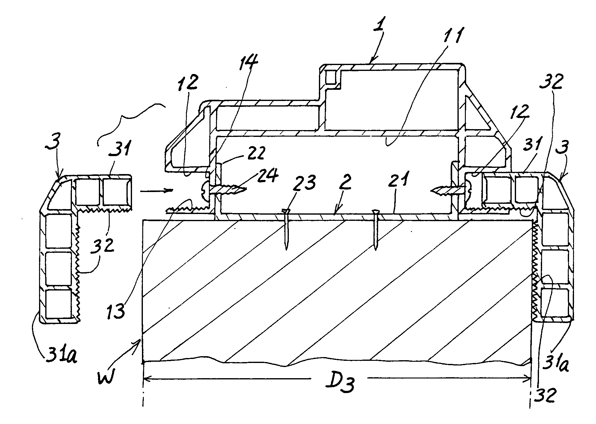 Knockdown doorframe for adjustably accommodating wall thickness and building method thereof