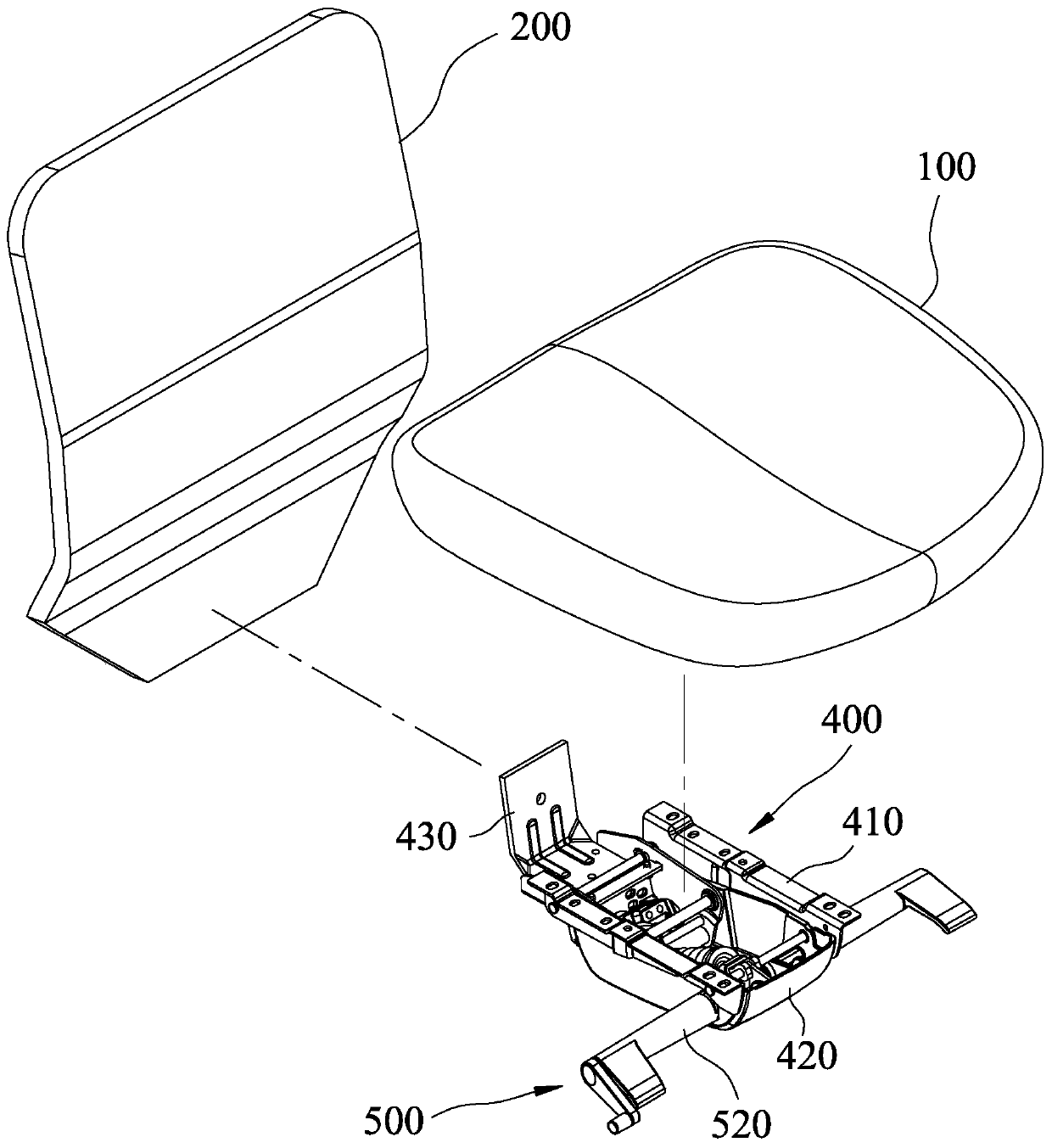 Chair back cushioning adjustment device and chair with seat back cushioning adjustment device