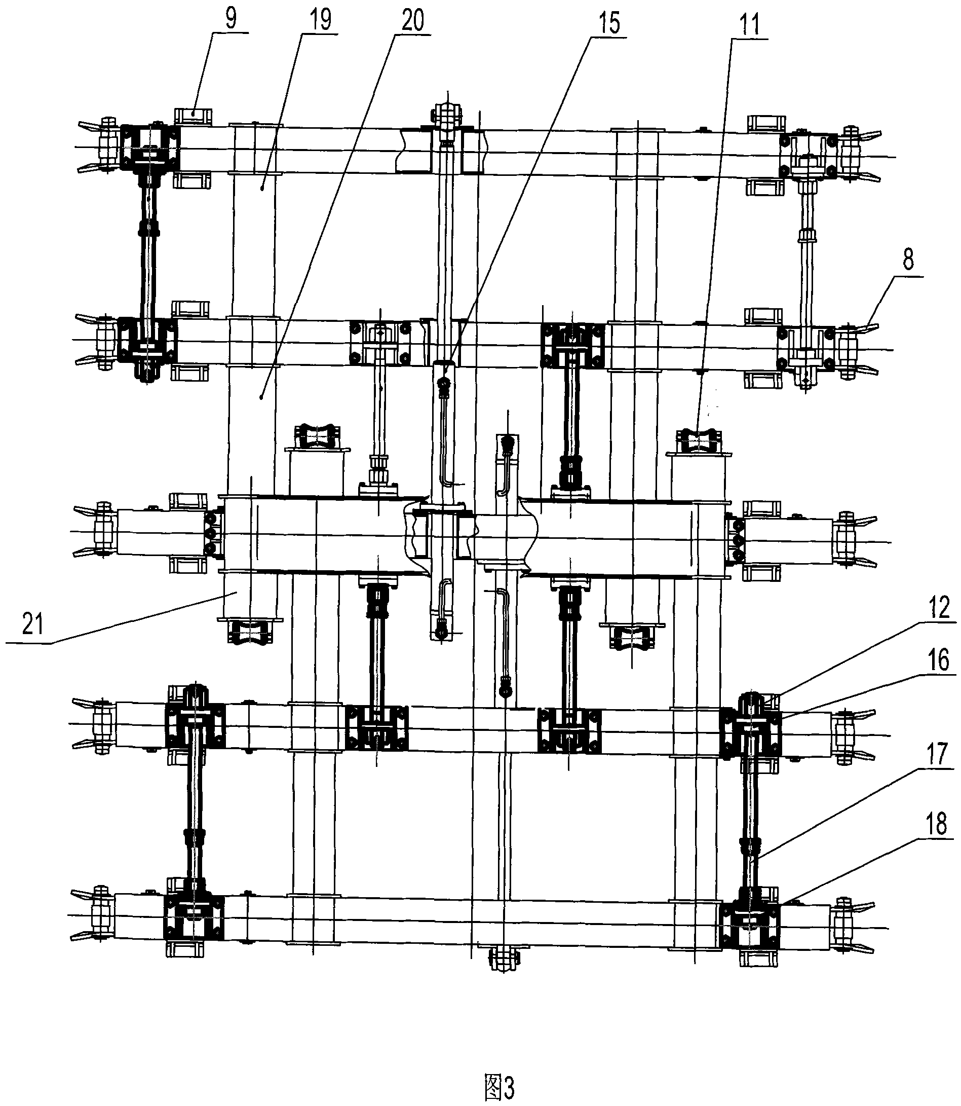 Device for hoisting and arranging sleeper