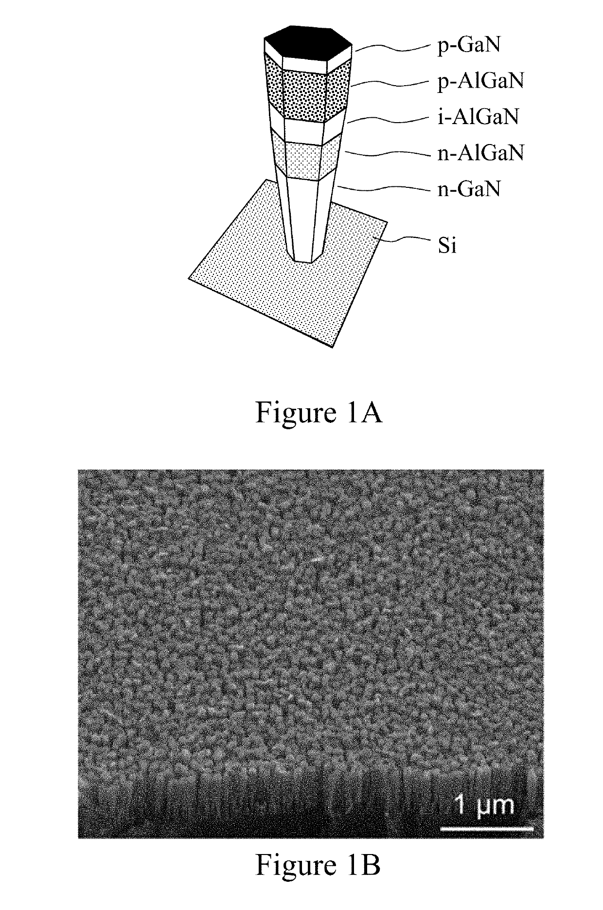 High efficiency visible and ultraviolet nanowire emitters