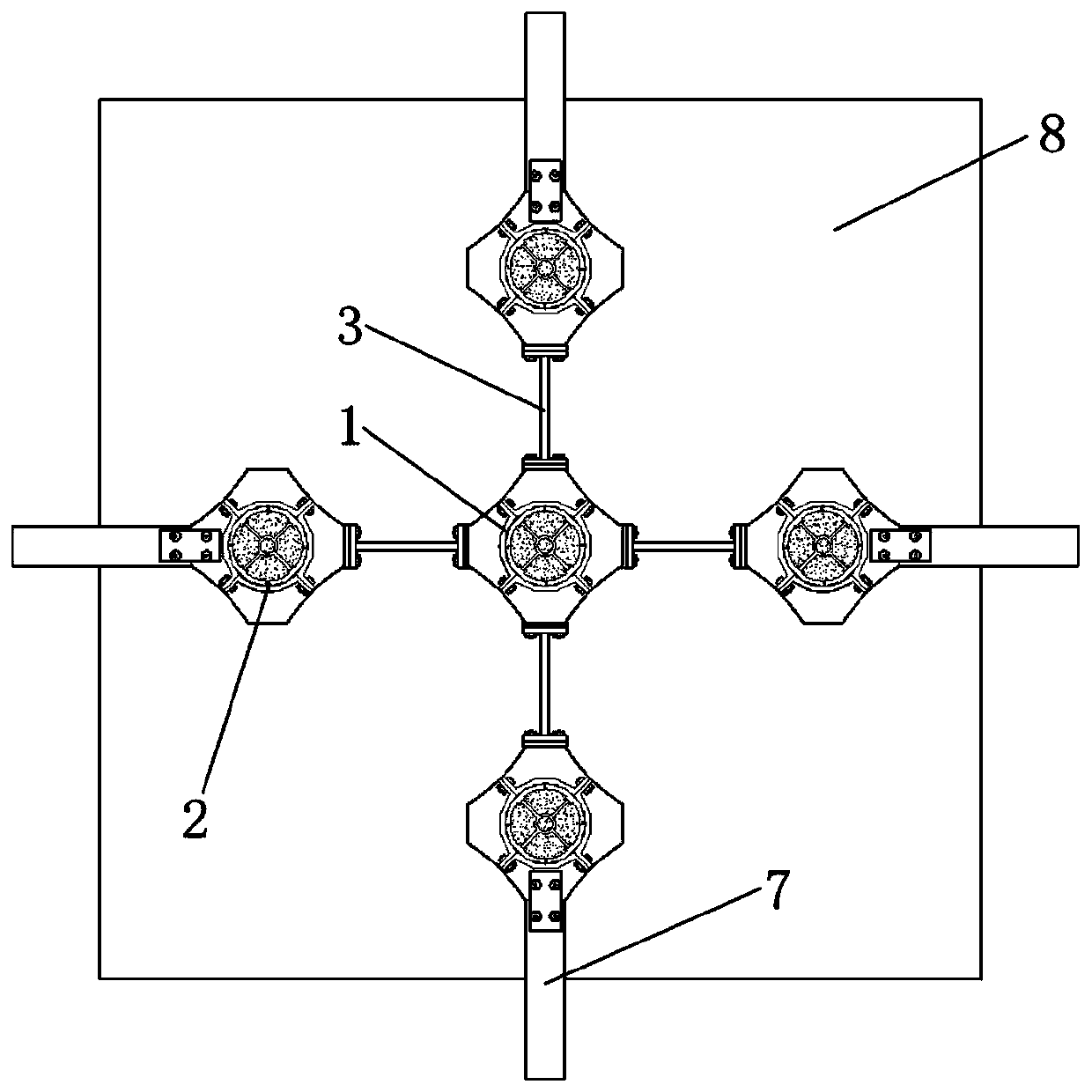 Prefabricated function recoverable steel frame concrete composite column and its installation method