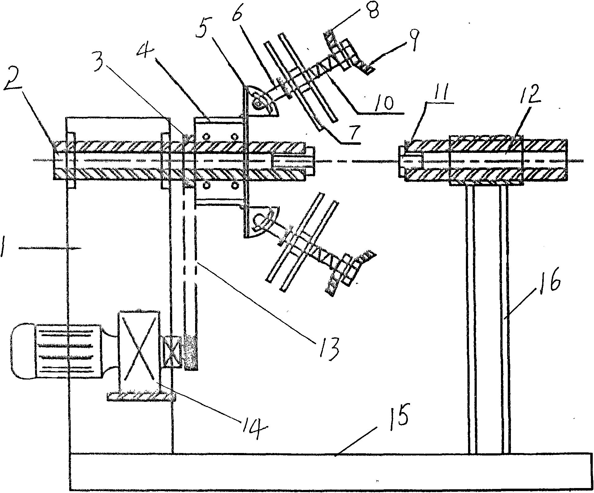 Stranding machine lapping device