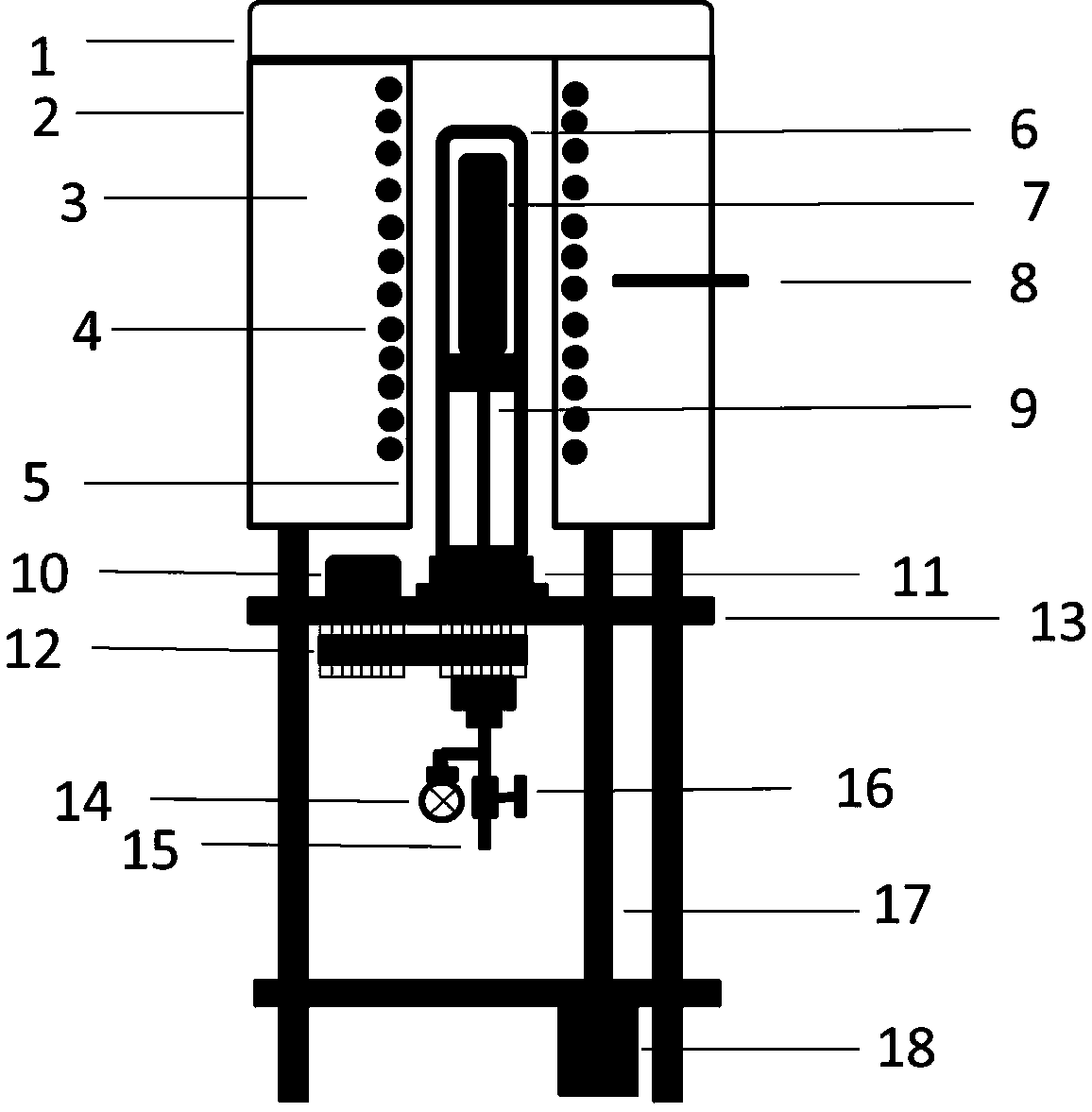 Device and method capable of increasing synthesizing stability of cadmium zinc telluride polycrystals