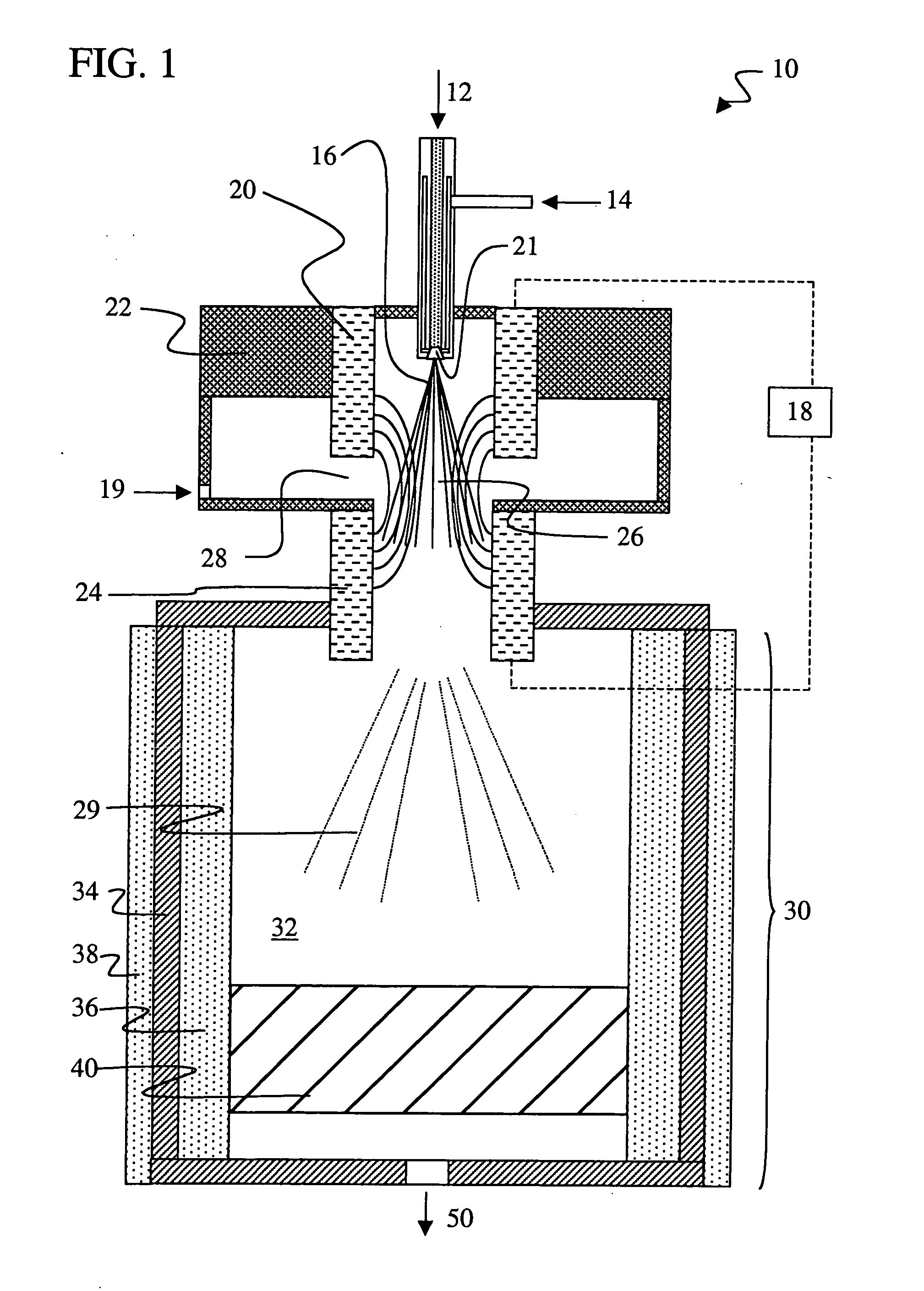 Low current plasmatron fuel converter having enlarged volume discharges